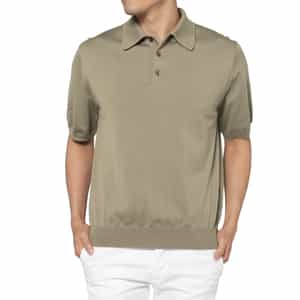 海島綿ニットポロシャツ