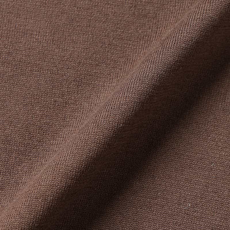 BARNEYS NEW YORK 海島綿ニットポロシャツ BROWN