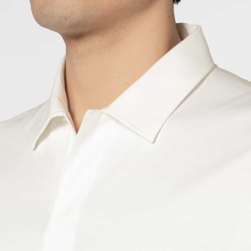 BARNEYS NEW YORK スキッパーポロシャツ WHITE