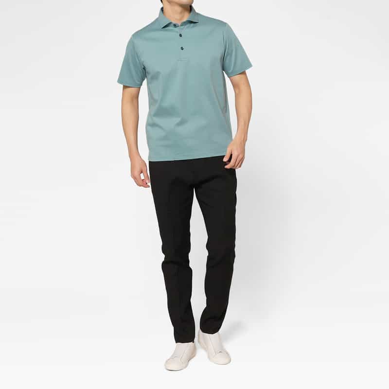 BARNEYS NEW YORK ポロシャツ TURQUOISE