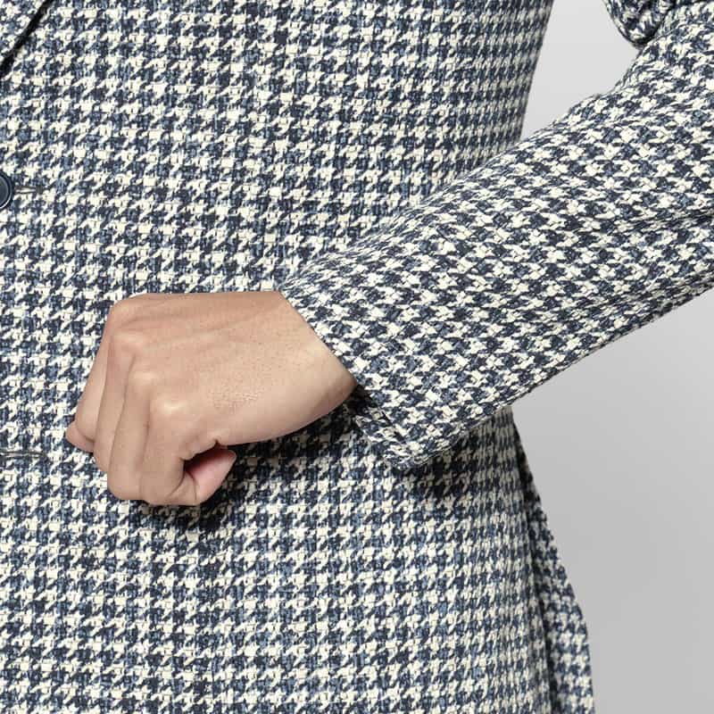 BARNEYS NEW YORK 千鳥格子柄テーラードジャケット BLUE