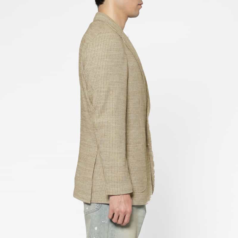 BARNEYS NEW YORK ストライプ柄テーラードジャケット BEIGE