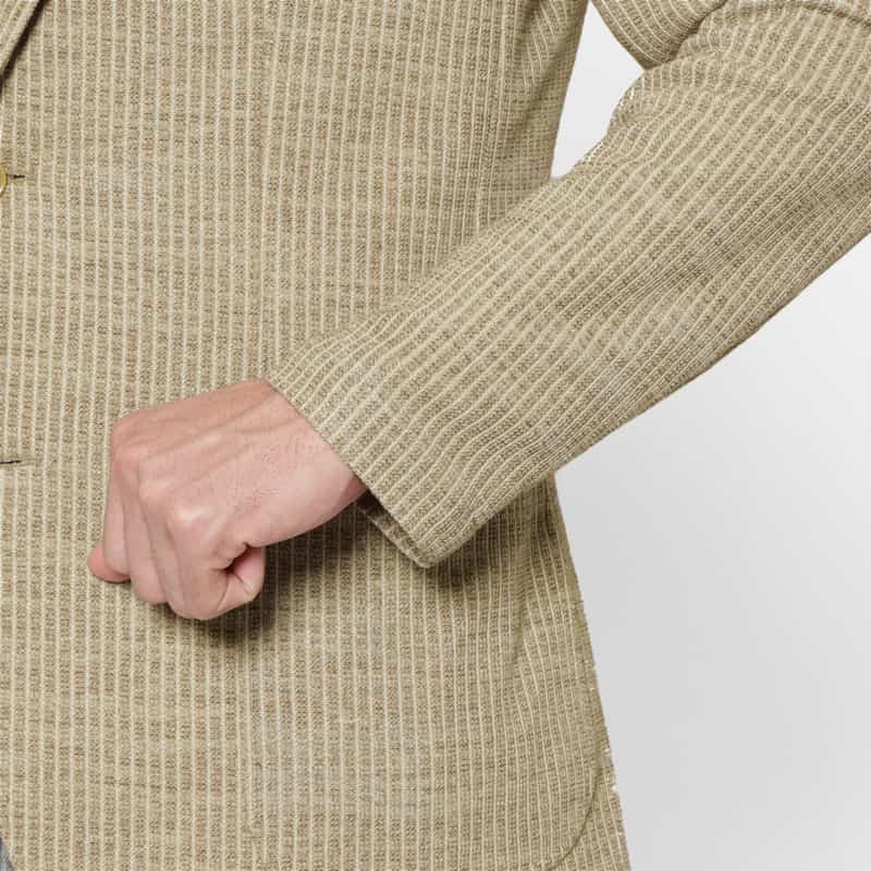 BARNEYS NEW YORK ストライプ柄テーラードジャケット BEIGE