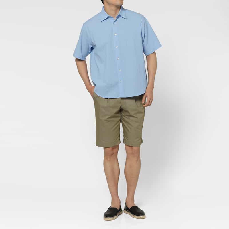 BARNEYS NEW YORK タック入りショーツ BEIGE