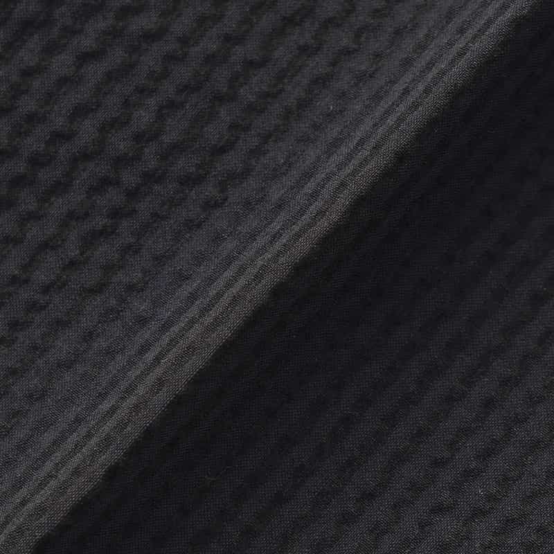 BARNEYS NEW YORK シアサッカー素材ストライプ柄ショーツ BLACK