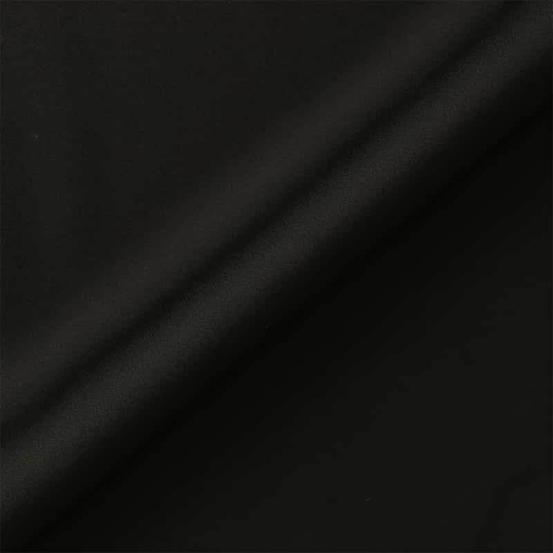 BARNEYS NEW YORK ウォッシャブル サテンワイドパンツ BLACK