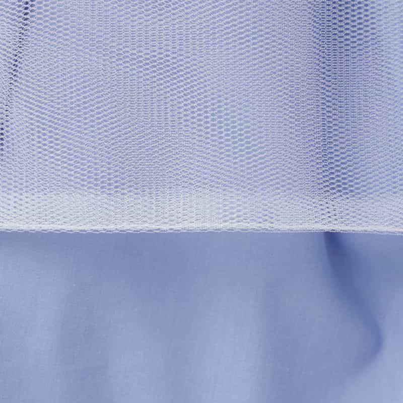 CHIKA KISADA CHIKA KISADA ＜チカ キサダ＞ チュールレイヤード キャット刺繍シャツ BLUE