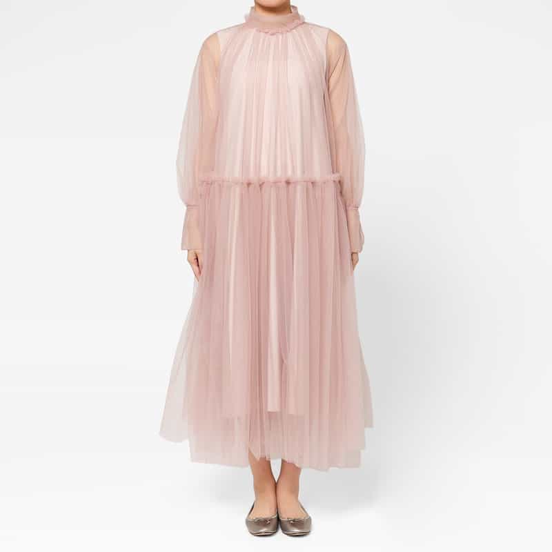 CHIKA KISADA CHIKA KISADA ＜チカ キサダ＞ チュール チュニックドレス （インナードレス付） PINK