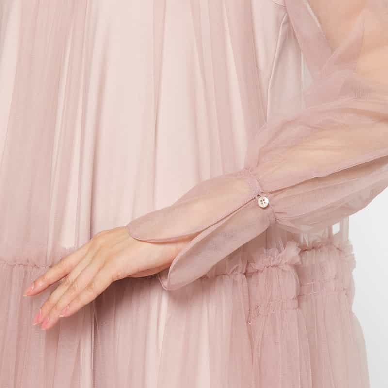 CHIKA KISADA CHIKA KISADA ＜チカ キサダ＞ チュール チュニックドレス （インナードレス付） PINK