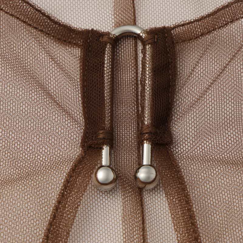 CHIKA KISADA CHIKA KISADA ＜チカ キサダ＞ チュール パフスリーブドレス （インナードレス付） BROWN