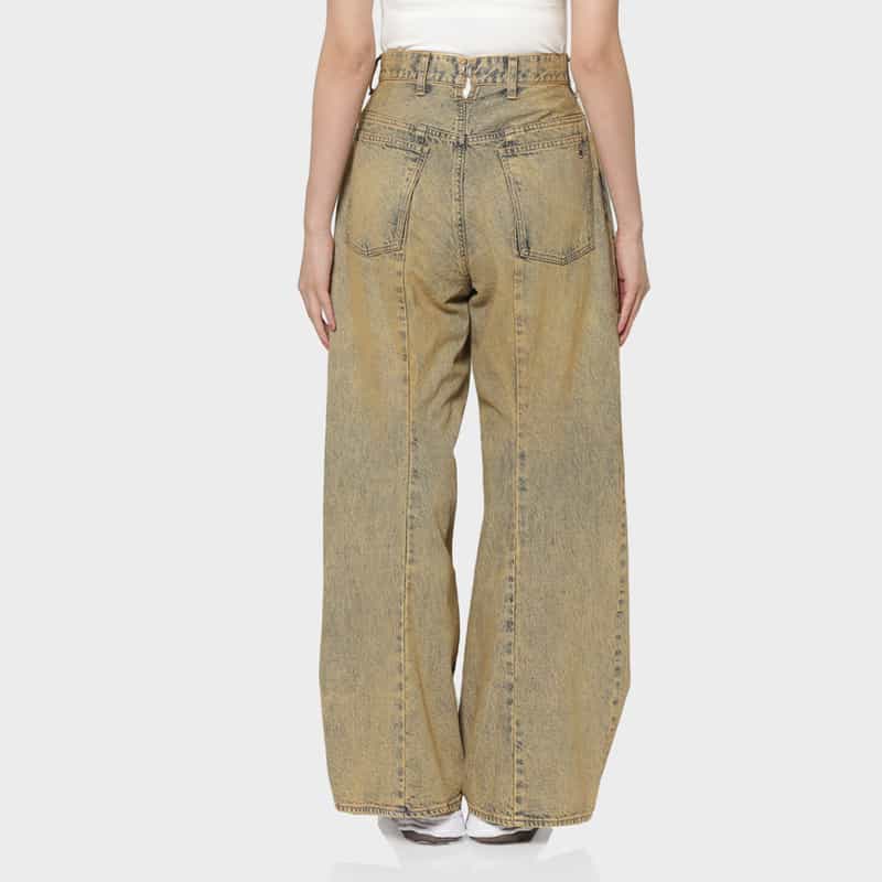 CHIKA KISADA CHIKA KISADA ＜チカ キサダ＞ ワイドデニムパンツ BEIGE