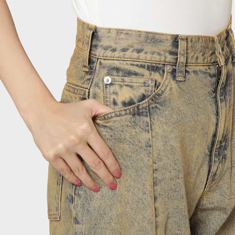 CHIKA KISADA CHIKA KISADA ＜チカ キサダ＞ ワイドデニムパンツ BEIGE