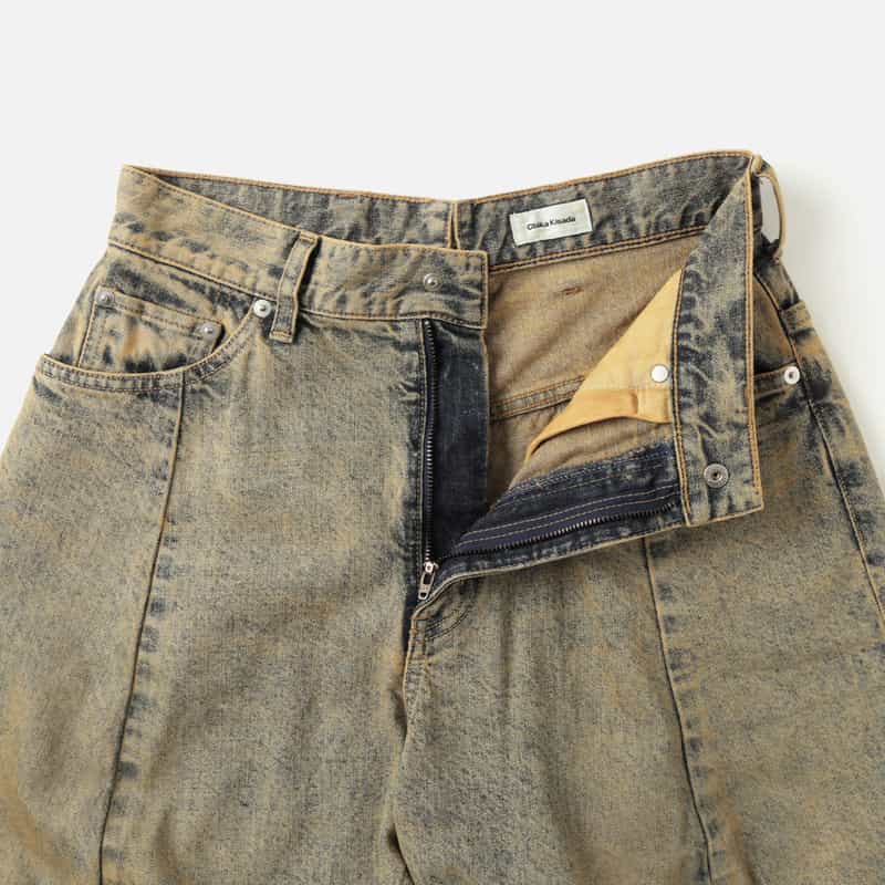 CHIKA KISADA CHIKA KISADA ＜チカ キサダ＞ ワイドデニムパンツ BEIGE