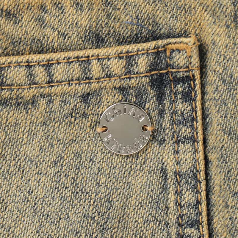 CHIKA KISADA CHIKA KISADA ＜チカ キサダ＞ ワイドデニムパンツ BEIGE