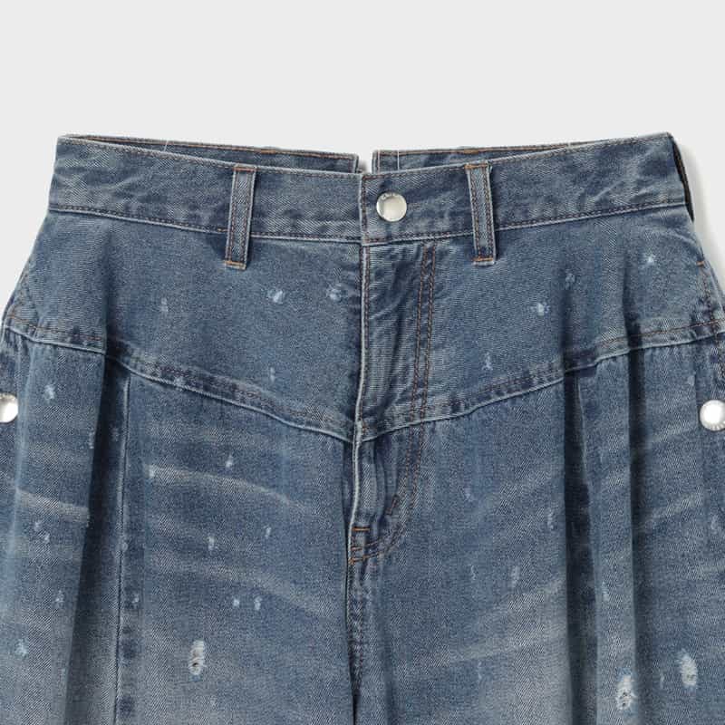 CHIKA KISADA CHIKA KISADA＜チカ キサダ＞ワイドデニムパンツ BLUE