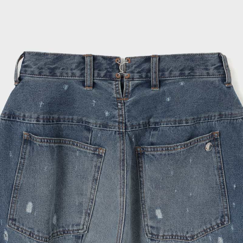 CHIKA KISADA CHIKA KISADA＜チカ キサダ＞ワイドデニムパンツ BLUE