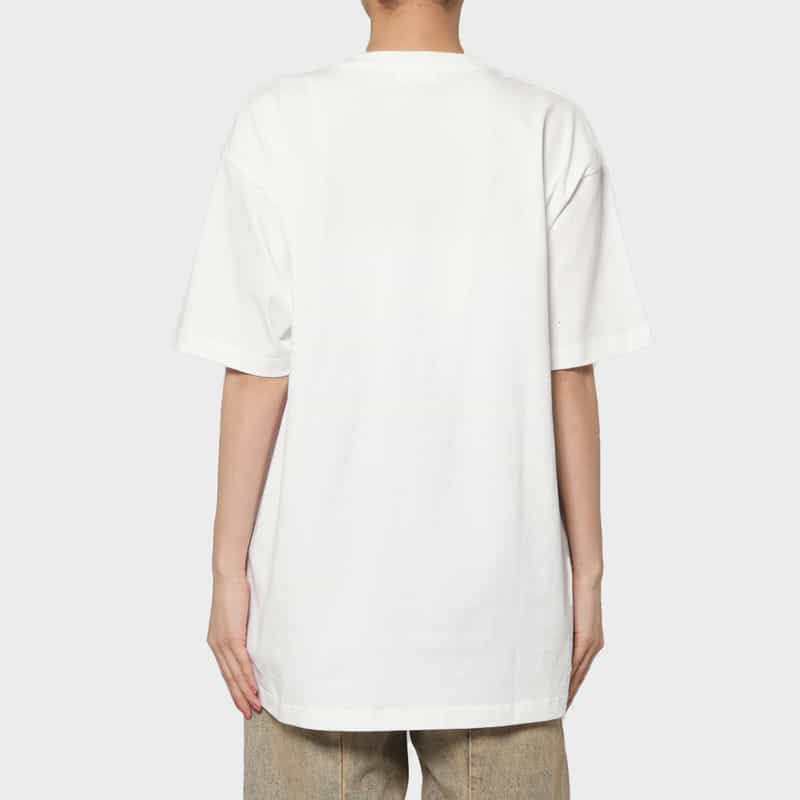 CHIKA KISADA CHIKA KISADA ＜チカ キサダ＞ フック付きデザインTシャツ WHITE