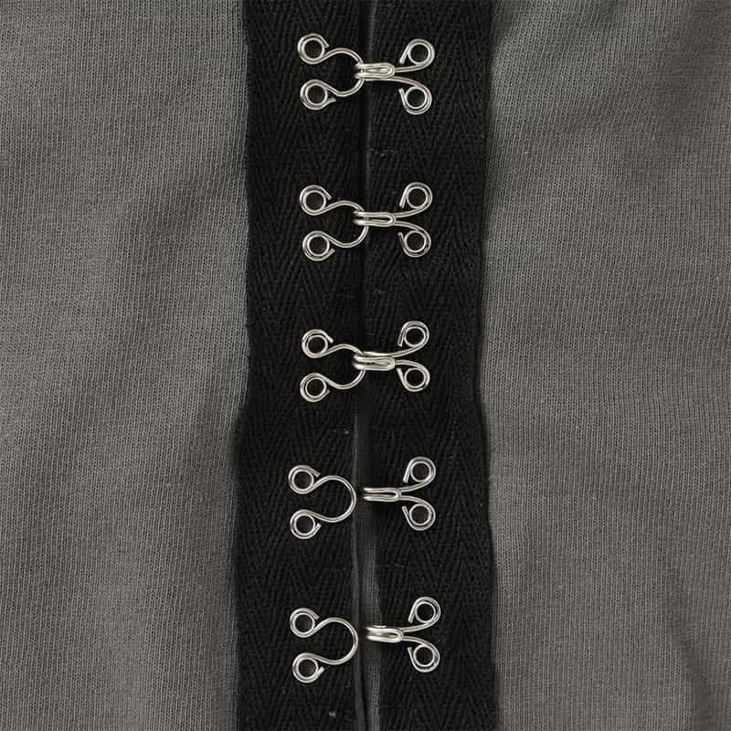 CHIKA KISADA CHIKA KISADA ＜チカ キサダ＞ フック付きデザインTシャツ GRAY