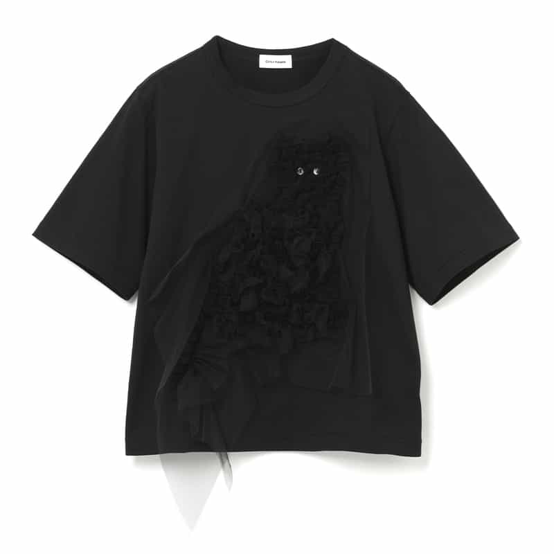 CHIKA KISADA＜チカ キサダ＞ バーニーズ　ニューヨーク限定 チュール付きTシャツ