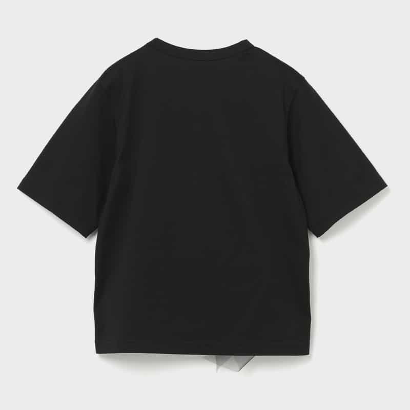 CHIKA KISADA CHIKA KISADA＜チカ キサダ＞ バーニーズ　ニューヨーク限定 チュール付きTシャツ BLACK
