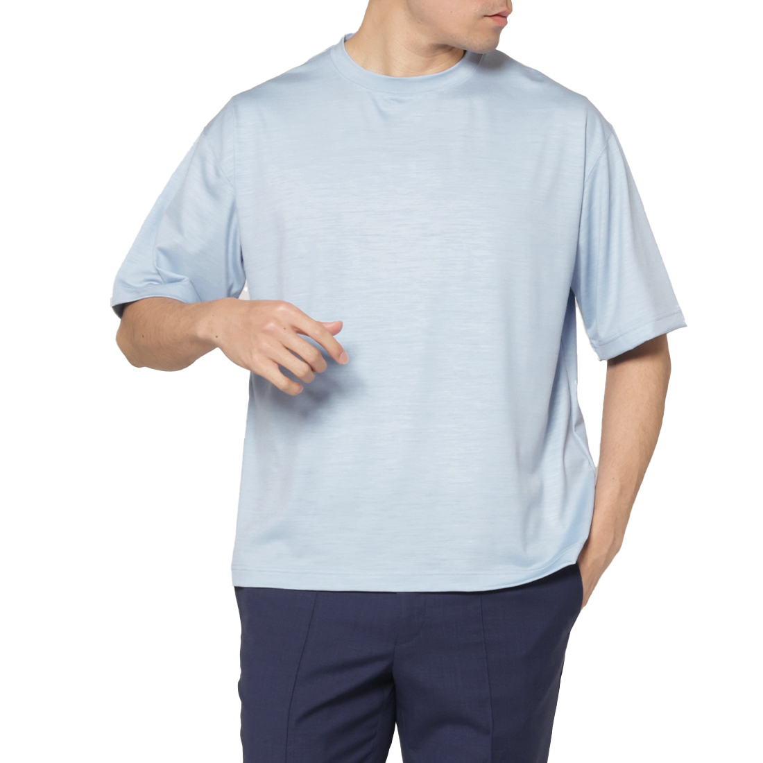 クルーネックカットソー（REDA社製ウール使用）