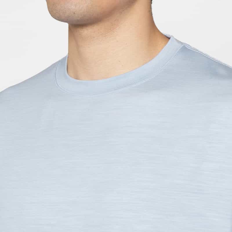 BARNEYS NEW YORK クルーネックカットソー（REDA社製ウール使用） LIGHT BLUE