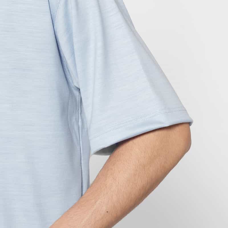 BARNEYS NEW YORK クルーネックカットソー（REDA社製ウール使用） LIGHT BLUE