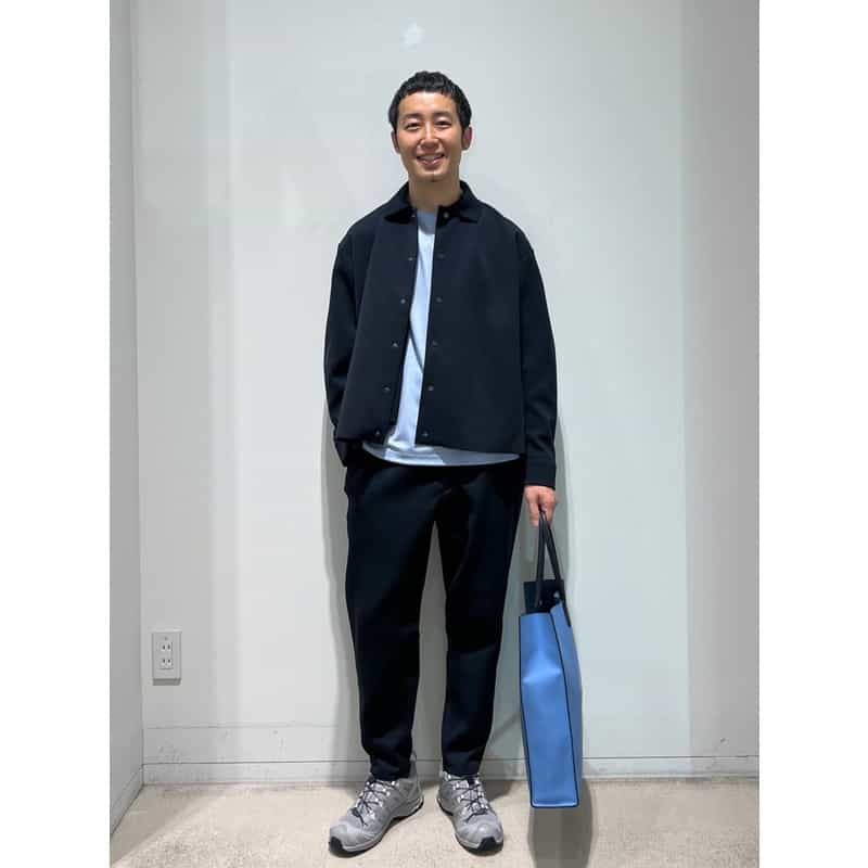 BARNEYS NEW YORK クルーネックカットソー（REDA社製ウール使用） LIGHT BLUE