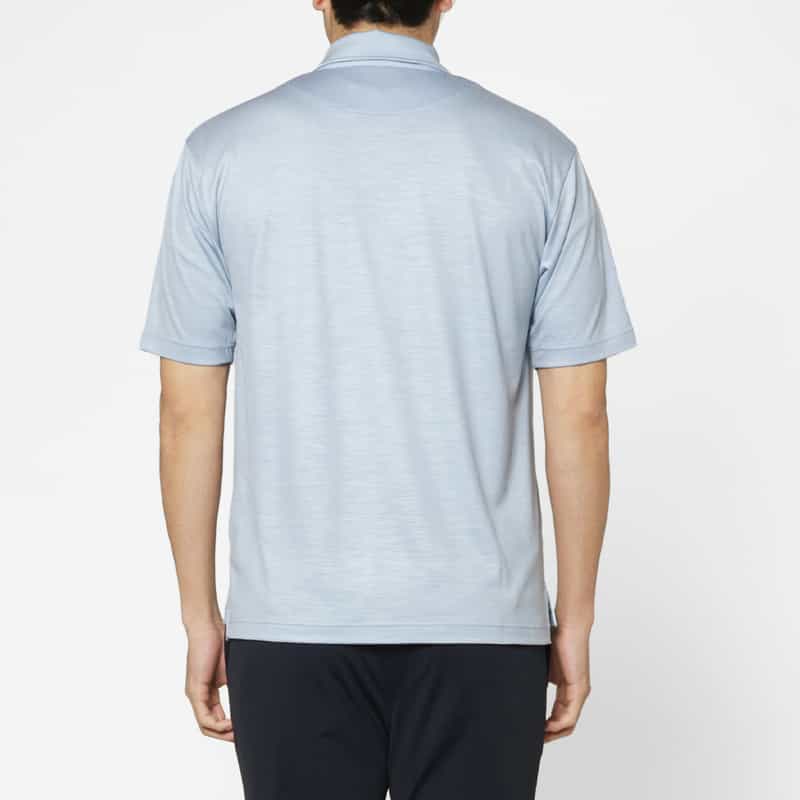 BARNEYS NEW YORK ポロシャツ（REDA社製ウール使用） LIGHT BLUE