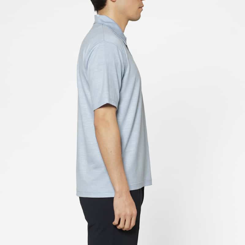 BARNEYS NEW YORK ポロシャツ（REDA社製ウール使用） LIGHT BLUE