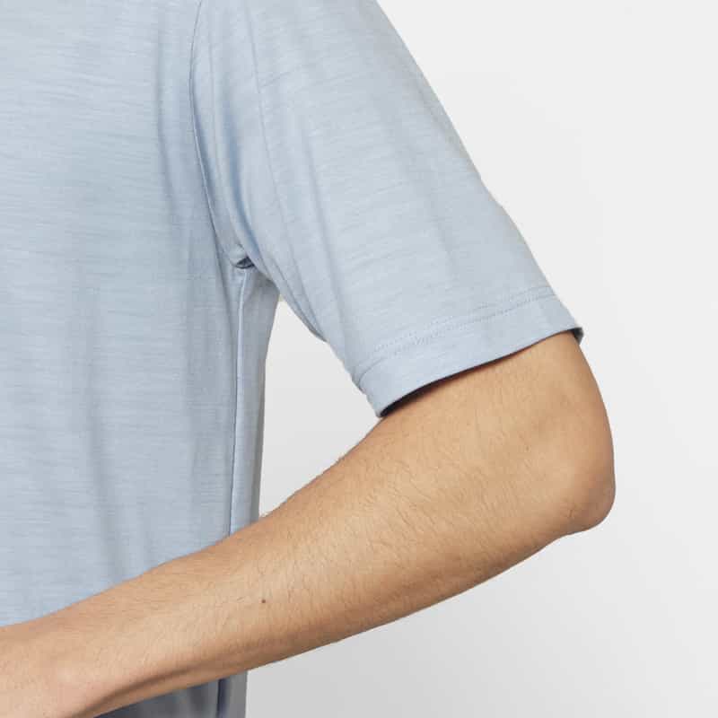 BARNEYS NEW YORK ポロシャツ（REDA社製ウール使用） LIGHT BLUE