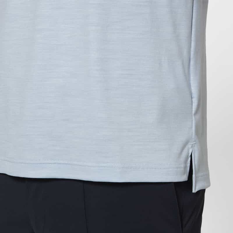 BARNEYS NEW YORK ポロシャツ（REDA社製ウール使用） LIGHT BLUE