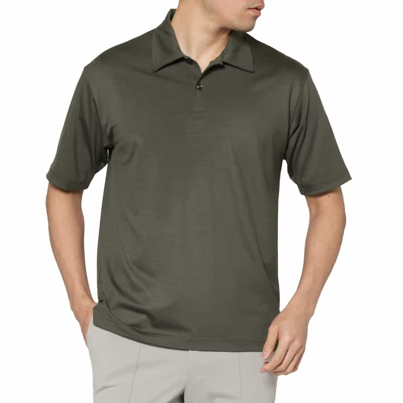 BARNEYS NEW YORK ポロシャツ（REDA社製ウール使用） BROWN