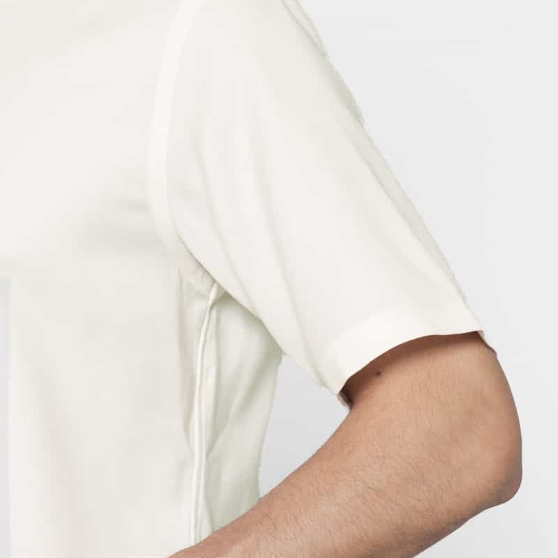 BARNEYS NEW YORK ストレッチカジュアルシャツ（REDA社製ウール使用） WHITE