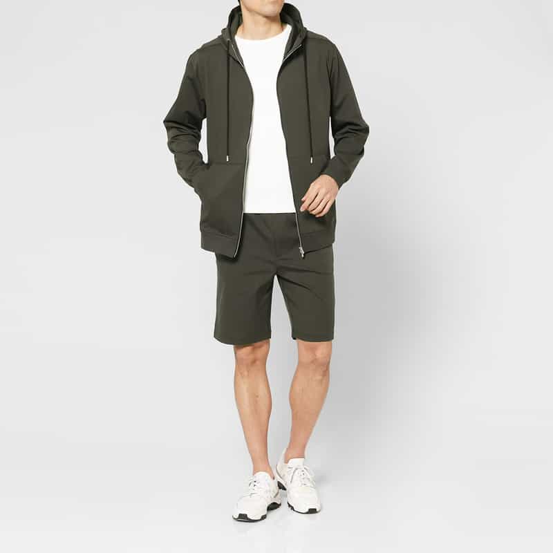 BARNEYS NEW YORK セットアップ ジップアップパーカー GRAY