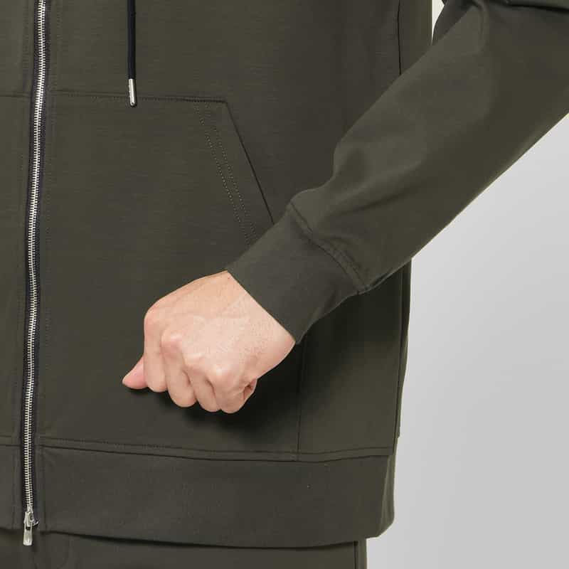 BARNEYS NEW YORK セットアップ ジップアップパーカー GRAY