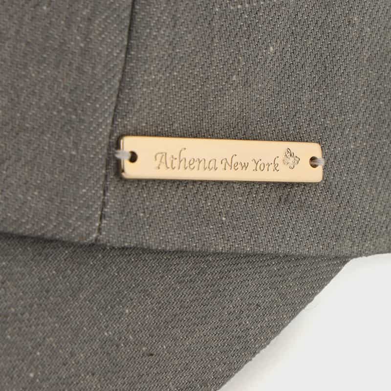 ATHENA NEW YORK ATHENA NEW YORK＜アシーナ ニューヨーク＞リボン付きデニムキャップ "BECKEY" LIGHT GRAY