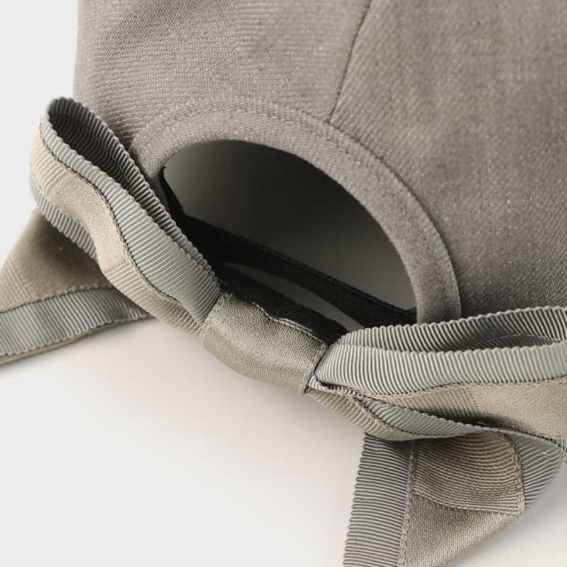 ATHENA NEW YORK ATHENA NEW YORK＜アシーナ ニューヨーク＞リボン付きデニムキャップ "BECKEY" LIGHT GRAY