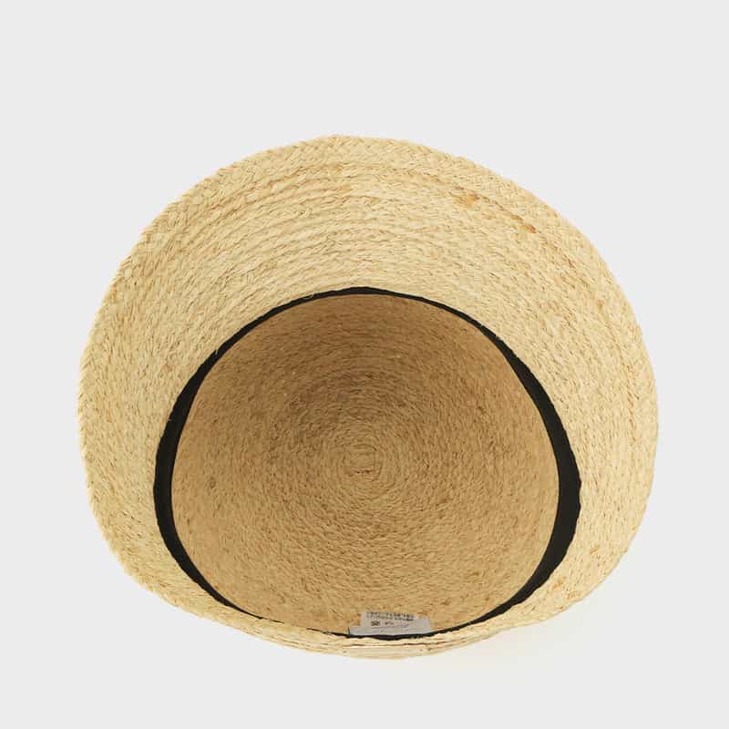 ATHENA NEW YORK ATHENA NEW YORK＜アシーナ ニューヨーク＞レース付きラフィア素材ハット "IVINNE" BEIGE