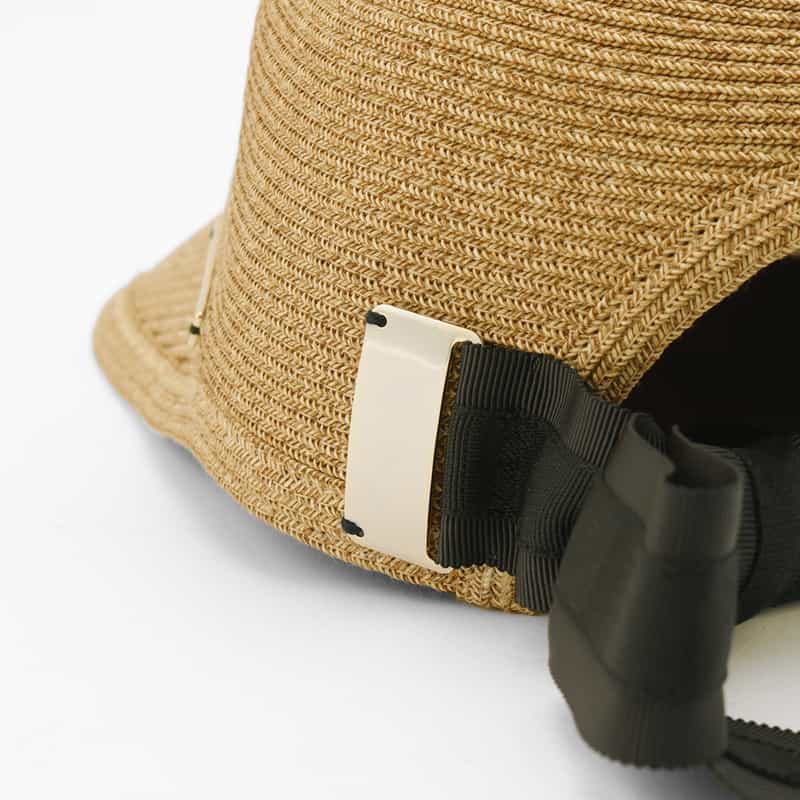 ATHENA NEW YORK ATHENA NEW YORK＜アシーナ ニューヨーク＞リボン付きキャップ "JANET" BEIGE