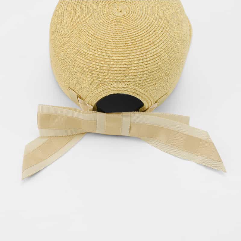 ATHENA NEW YORK ATHENA NEW YORK＜アシーナ ニューヨーク＞リボン付きキャップ "JANET" LT BEIGE