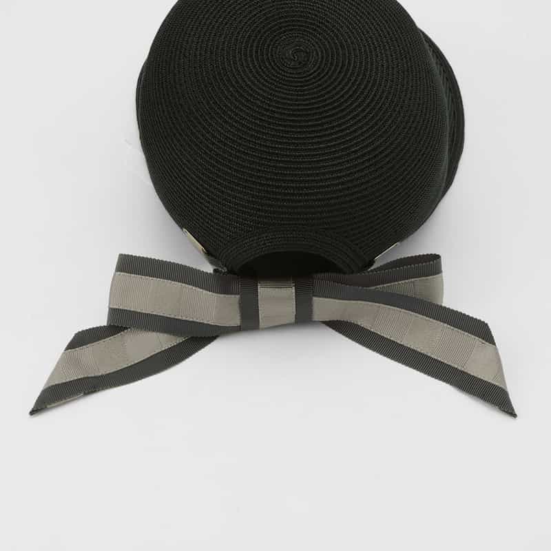 ATHENA NEW YORK ATHENA NEW YORK＜アシーナ ニューヨーク＞リボン付きキャップ "JANET" BLACK