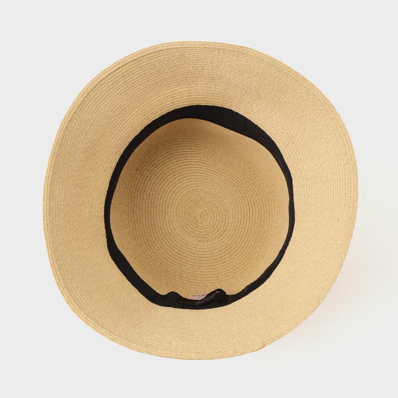 ATHENA NEW YORK ATHENA NEW YORK＜アシーナ ニューヨーク＞レース付きラフィア素材バケットハット "KARINA" WHITE