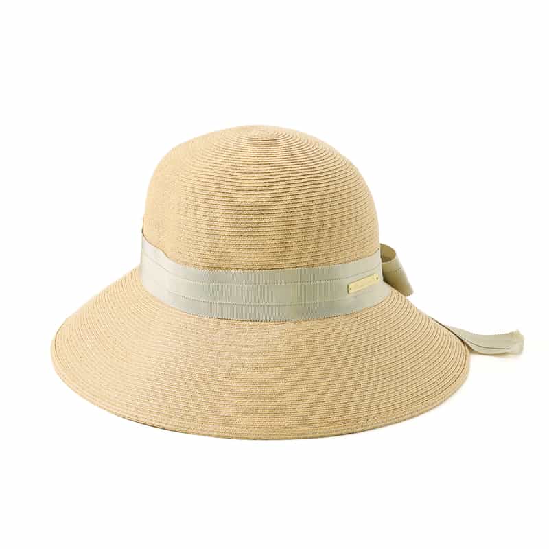 ATHENA NEW YORK ATHENA NEW YORK＜アシーナ ニューヨーク＞ ロングリボン付きハット "RISA" BEIGE