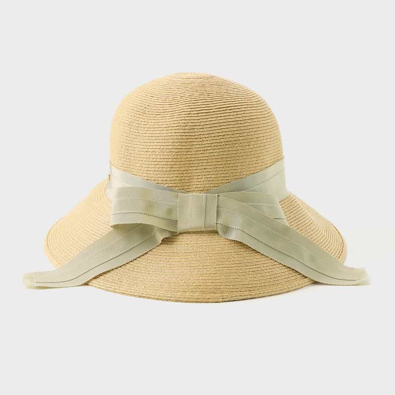 ATHENA NEW YORK ATHENA NEW YORK＜アシーナ ニューヨーク＞ ロングリボン付きハット "RISA" BEIGE