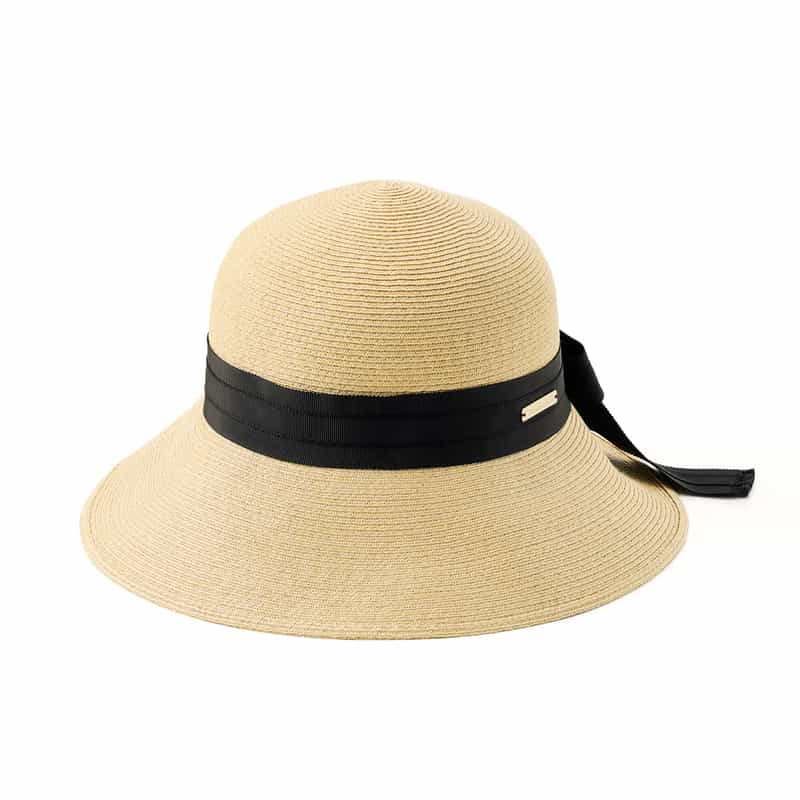 ATHENA NEW YORK ATHENA NEW YORK＜アシーナ ニューヨーク＞ ロングリボン付きハット "RISA" BLACK