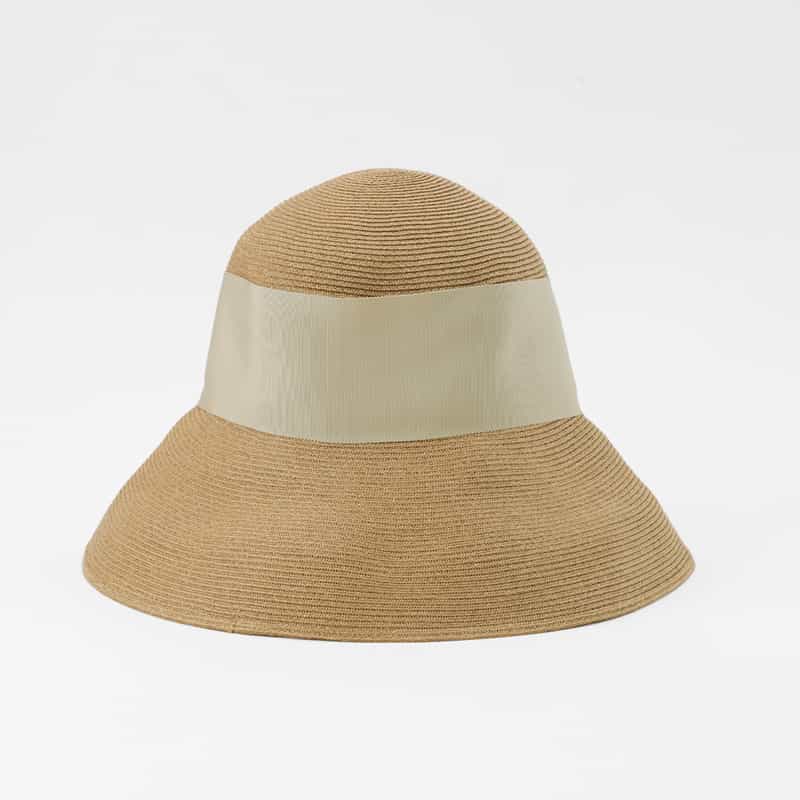 ATHENA NEW YORK ATHENA NEW YORK＜アシーナ ニューヨーク＞ リボン付きハット "RISAKO" LIGHT GRAY