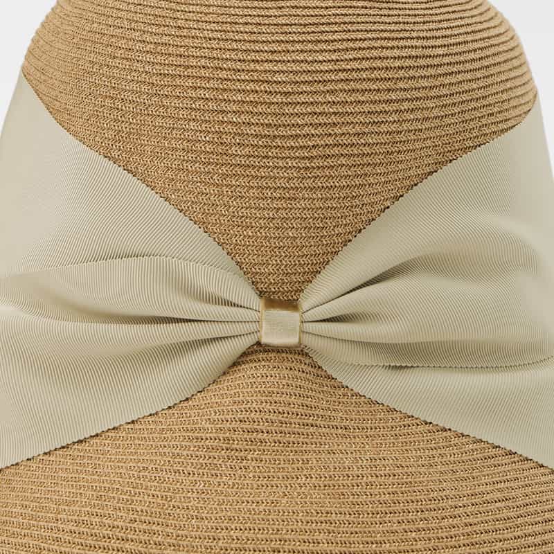 ATHENA NEW YORK ATHENA NEW YORK＜アシーナ ニューヨーク＞ リボン付きハット "RISAKO" LIGHT GRAY