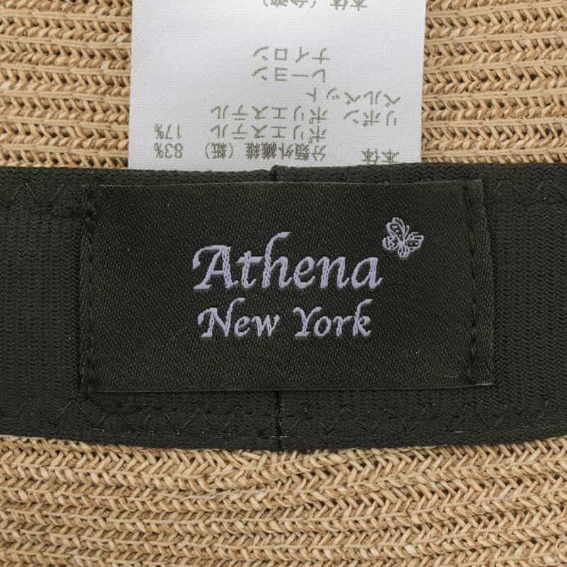 ATHENA NEW YORK ATHENA NEW YORK＜アシーナ ニューヨーク＞ リボン付きハット "RISAKO" LIGHT GRAY