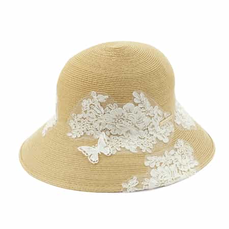 ATHENA NEW YORK＜アシーナ ニューヨーク＞ レース付きキャペリンハット "VIOLA BUTTERFLY"